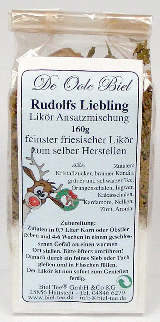 WILDER ROBBI/Rudolfs Liebling Likör-Ansatzmischung klein 160g
