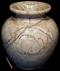 Vase Jaspis 13cm hoch