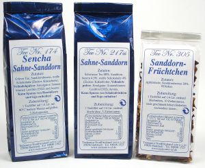 Sanddorn-Probierset - 3 Tees je 50g