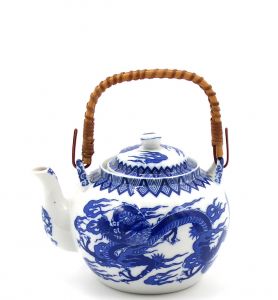 Teekanne klein Japan Drache Blau
